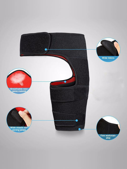 Anti-Muscle Strain Hip Belt Men's and Women's Running Fitness Weightlifting Thigh Supporter Hip Joint Hip Protector Outdoor Sports Protective Gear